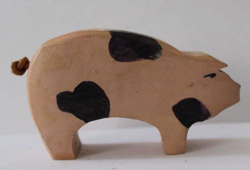 Schwein groß Kopf unten